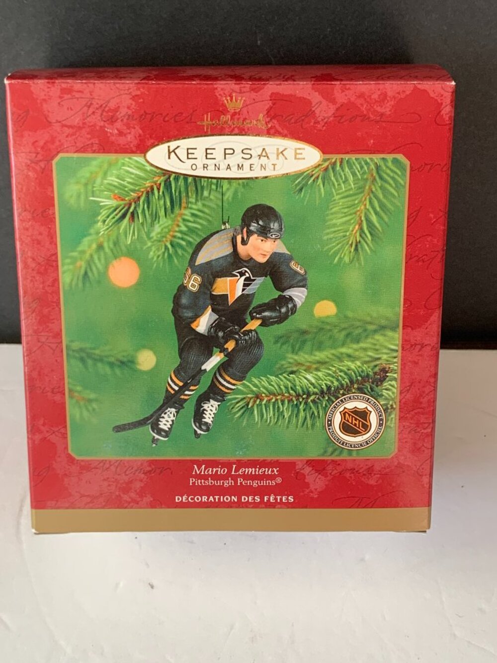 HALLMARK Mario Lemieux Pittsburg Penguins NEW Hockey Greats 2001 Ornament